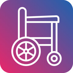 Vector Design Wheelchair Icon Style