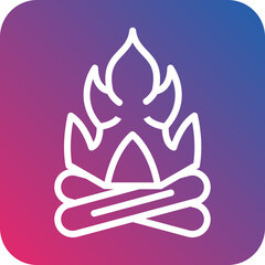 Vector Design Fire Icon Style