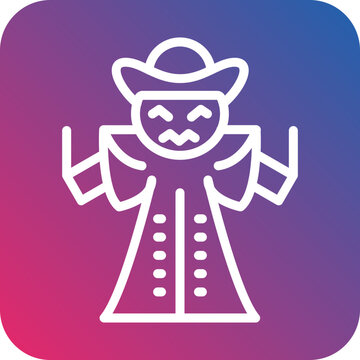 recommend clip art: Vector Design Scarecrow Icon Style