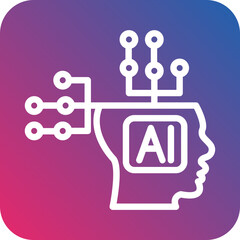 Vector Design Artificial Intelligence Icon Style