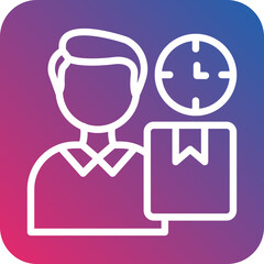 Vector Design Lead Time Icon Style