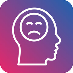 Vector Design Depression Icon Style
