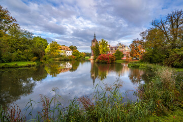Muskau Park view in Bad Muskau Town of Germany