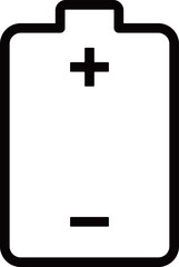 Obraz premium 乾電池 アイコン