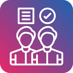 Vector Design Candidate Icon Style