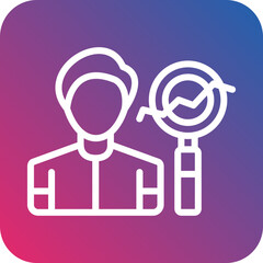Vector Design Human Analysis Icon Style