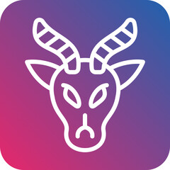 Vector Design Gazelle Icon Style
