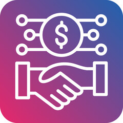 Vector Design Handshake Icon Style