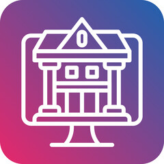 Vector Design Internet Banking Icon Style