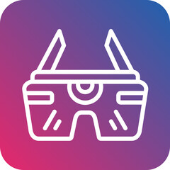 Vector Design Future Eyeglasses Icon Style