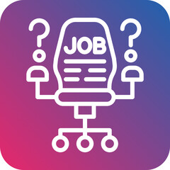 Vector Design Job Vacancy Icon Style