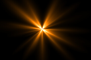 Obraz premium lens flare effect on black background