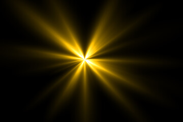 Obraz premium lens flare effect on black background