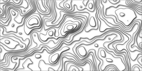 Trending modern abstract paper cut out Contour map background. Geography terrain & scheme. Topography grid counter map. Geographic line mountain relief with ines or wavy backdrop background.
