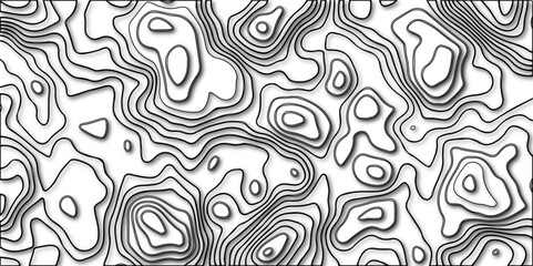Fototapeta premium Trending modern abstract paper cut out Contour map background. Geography terrain & scheme. Topography grid counter map. Geographic line mountain relief with ines or wavy backdrop background.