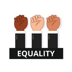 Vector flat design equality gender