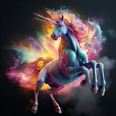 unicorn close up portrait magical fantasy