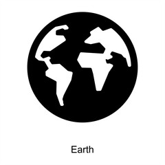Earth and environment icon concept
