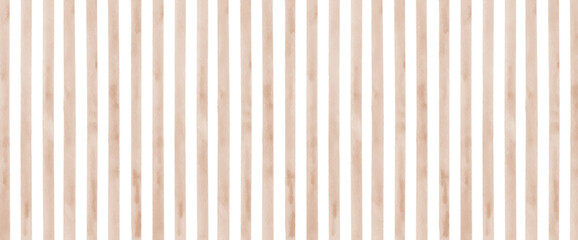 Obraz premium 茶色の水彩ストライプの背景イラスト