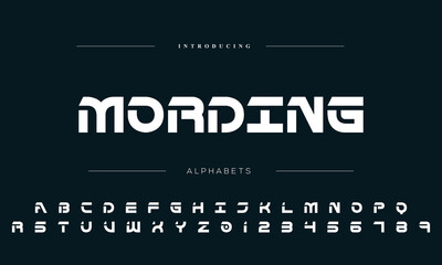 an elegant alphabet font and number. Premium uppercase fashion Design typography. vector illustration