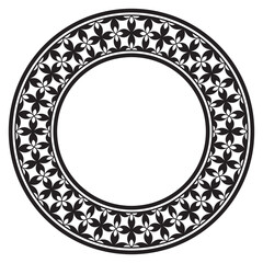 Round frame with ornament