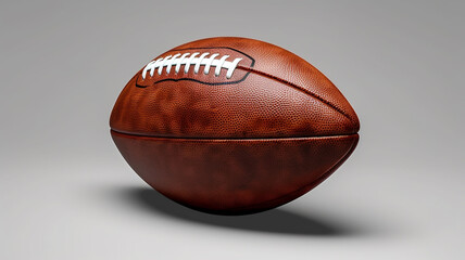 Realistic American football ball.