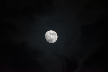 Naklejka na ściany i meble full moon in the night sky