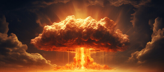 Nuclear Bomb Explosion - Mushroom Cloud