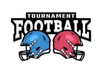 American football. Logo emblem. - 669848818