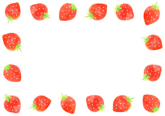 ほんわか可愛いイチゴのフレーム
