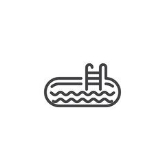 Swimming Pool line icon