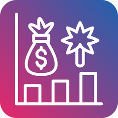 Marijuana Stocks Icon Style