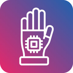 Microchip Implant Icon Style