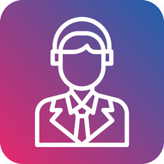 Airline Agent Icon Style