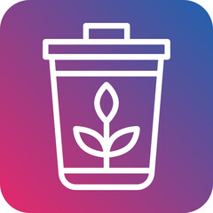 Plant Trash Icon Style