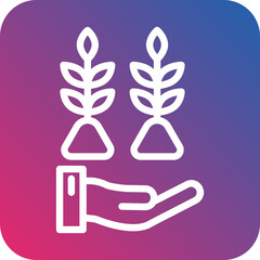 Save Plants Icon Style