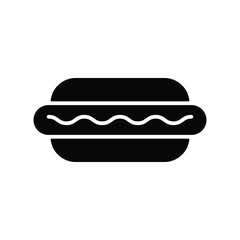 hot dog icon vector design template simple and clean