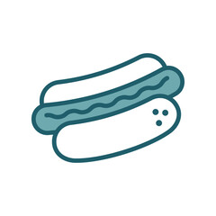 hot dog icon vector design template simple and clean