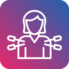 Body Acupuncture Icon Style