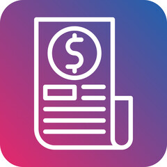 Split Bills Icon Style