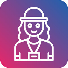 Tour Guide Icon Style