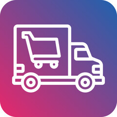 Groceries Delivery Icon Style