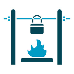 Fototapeta premium camp fire