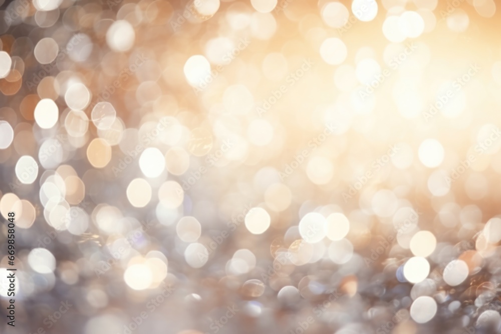Aufkleber A close-up image capturing a blurry background of lights. This versatile picture can be used to add a dreamy or festive ambiance to various projects.