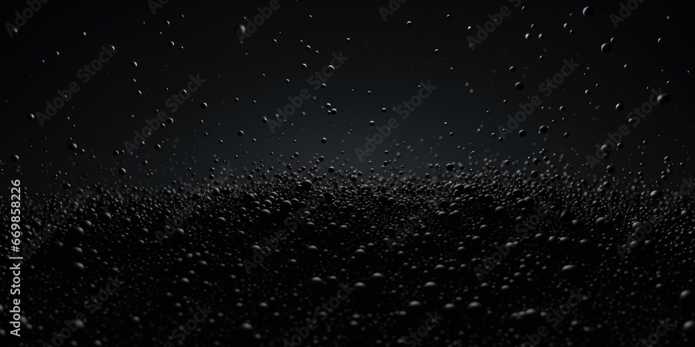 Poster A captivating black and white photo showcasing water droplets. This versatile image can be used in various projects, adding a touch of elegance and simplicity.