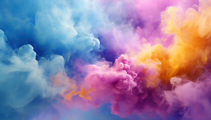 Abstract Multicolor Sky, Futuristic Fog Texture
Clean and Sharp, Colorful Clouds for Your Webpage, Sky Texture Explosion, Colorful Clouds for Web