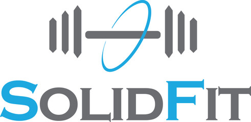 Solid Fit - Fitness Vector Logo