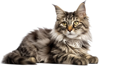 Obraz premium beautiful cat on the transparent background