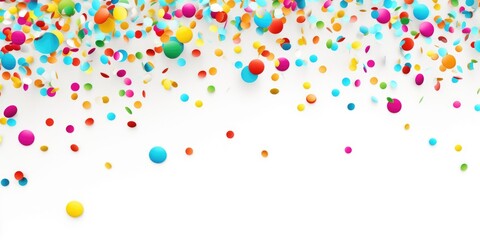 A vibrant collection of balloons floating in the air. Perfect for adding a touch of joy and celebration to any project