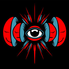 eye in the eye illustration